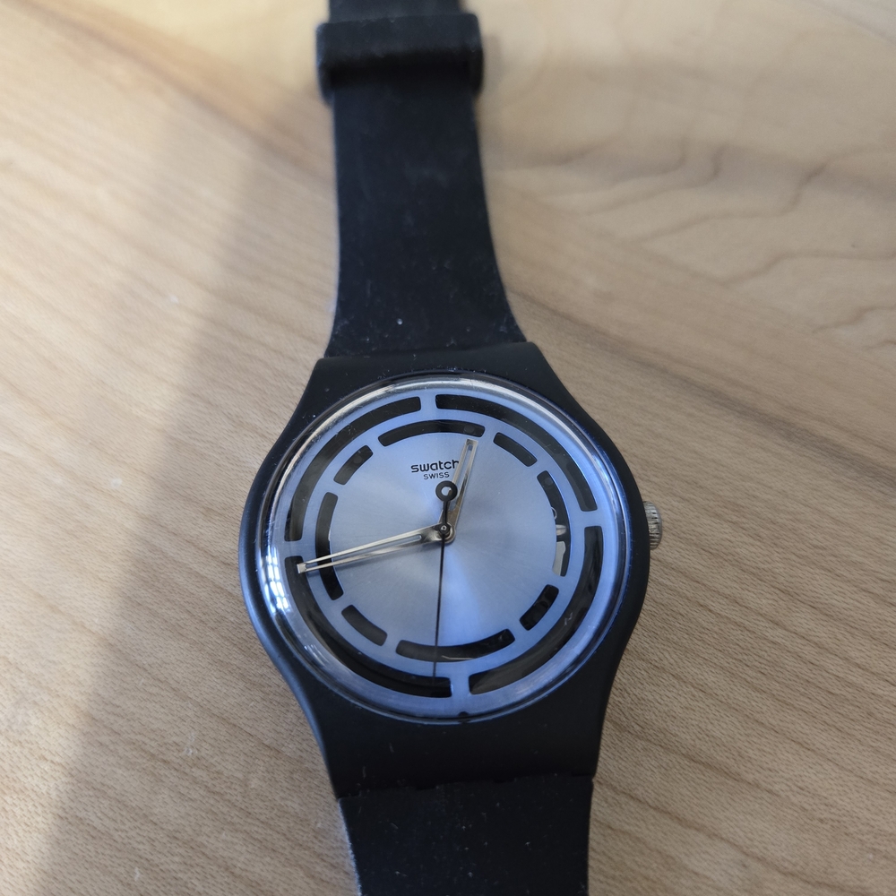 Swatch Blue and Black Smartwatch - Picture 3 of 10